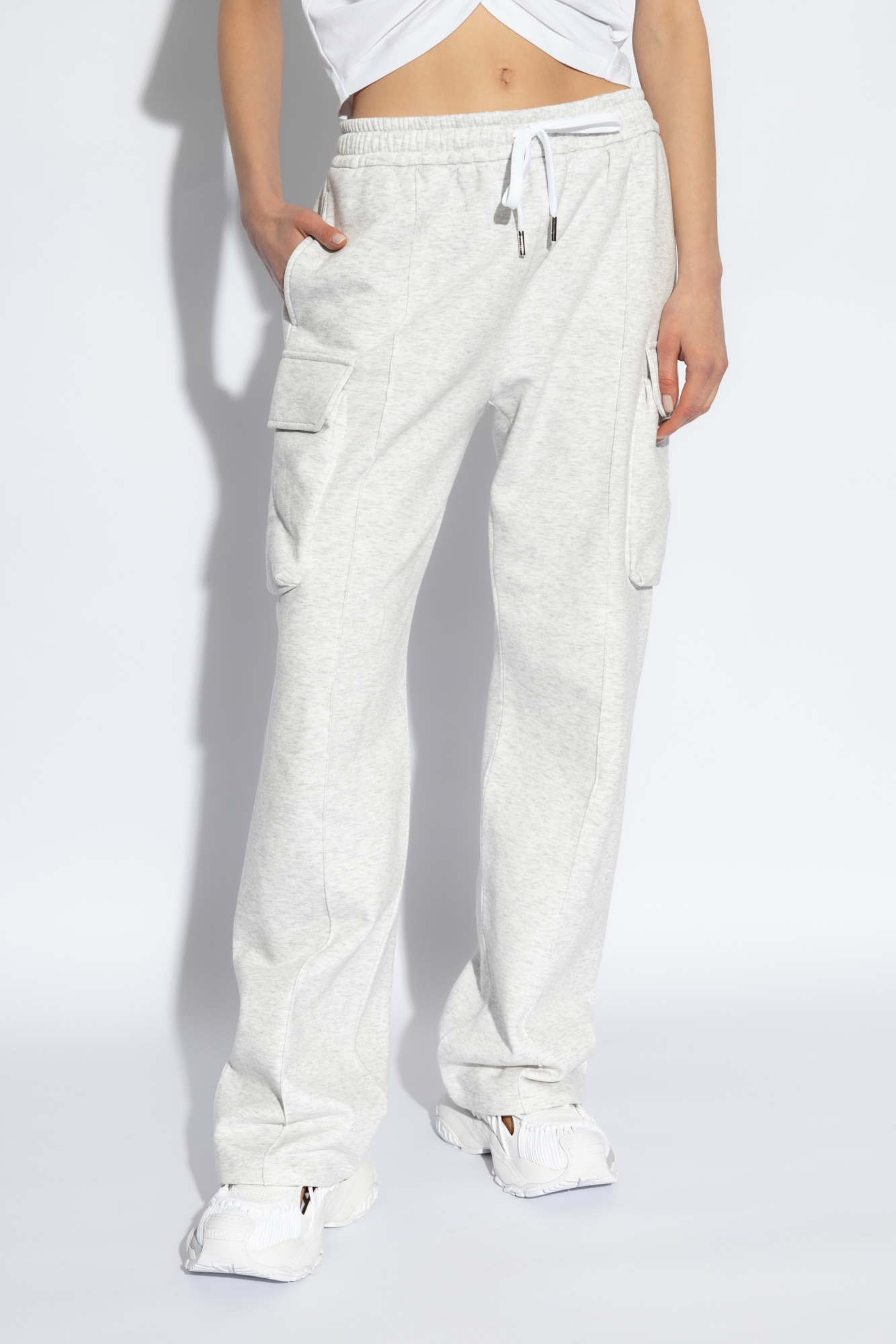 Grey Cargo-style sweatpants Versace - Vitkac AS